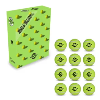 Nivia Cricket Tennis Ball Heavy (Pack of 12) Green